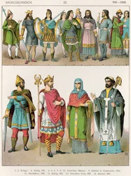 Vestimenta anglosajona, de 